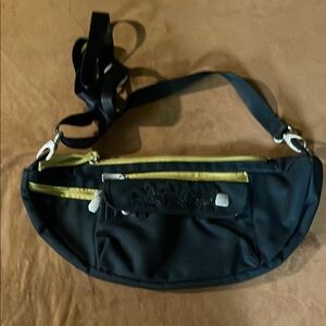 Haiku Black and Yellow Crossbody Bag